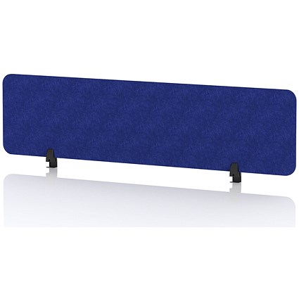 Sch! Acoustic Desktop Screen - Rectangle - 1600 x 400mm - Cobalt Blue