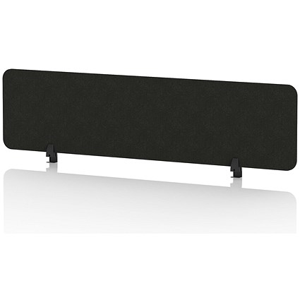 Sch! Acoustic Desktop Screen - Rectangle - 1600 x 400mm - Raven Black