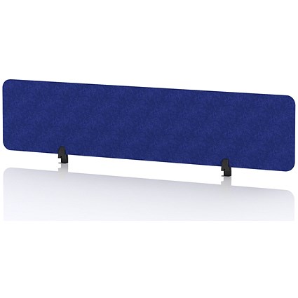 Sch! Acoustic Desktop Screen - Rectangle - 1800 x 400mm - Cobalt Blue