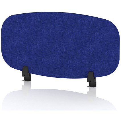 Sch! Acoustic Desktop Screen - Oblong - 800 x 400mm - Cobalt Blue