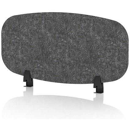 Sch! Acoustic Desktop Screen - Oblong - 800 x 400mm - Graphite Charcoal