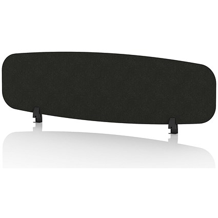 Sch! Acoustic Desktop Screen - Oblong - 1400 x 400mm - Raven Black