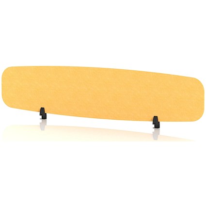 Sch! Acoustic Desktop Screen - Oblong - 1800 x 400mm - Buttercup Yellow