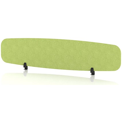 Sch! Acoustic Desktop Screen - Oblong - 1800 x 400mm - Lime Green