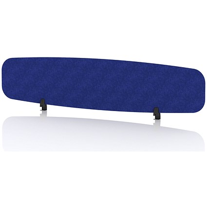 Sch! Acoustic Desktop Screen - Oblong - 1800 x 400mm - Cobalt Blue