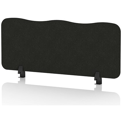Sch! Acoustic Desktop Screen - Wave - 1000 x 400mm - Raven Black