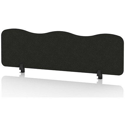 Sch! Acoustic Desktop Screen - Wave - 1400 x 400mm - Raven Black