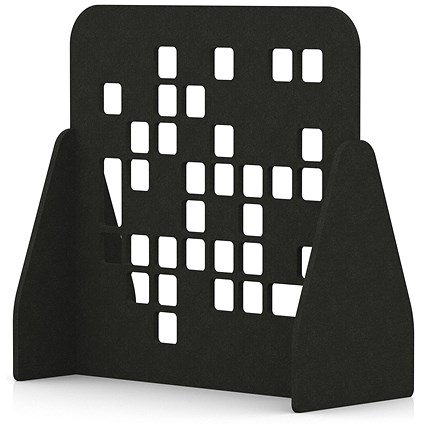 Sch! Acoustic Floor Standing Screen - Block - Raven Black - 1200mm