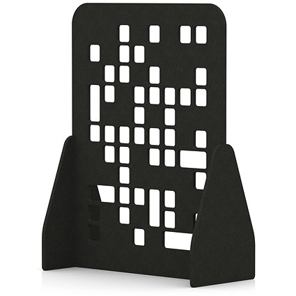 Sch! Acoustic Floor Standing Screen - Block - Raven Black - 1600mm