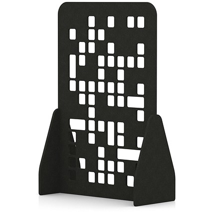 Sch! Acoustic Floor Standing Screen - Block - Raven Black - 1800mm