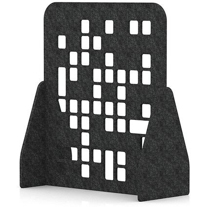 Sch! Acoustic Floor Standing Screen - Block - Graphite Charcoal - 1400mm