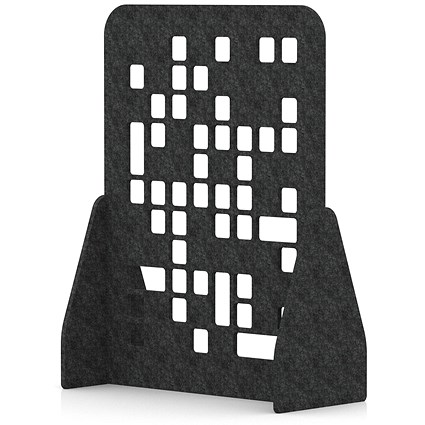 Sch! Acoustic Floor Standing Screen - Block - Graphite Charcoal - 1600mm