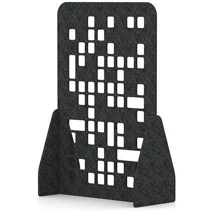 Sch! Acoustic Floor Standing Screen - Block - Graphite Charcoal - 1800mm