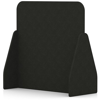 Sch! Acoustic Floor Standing Screen - Full - Raven Black - 1200mm