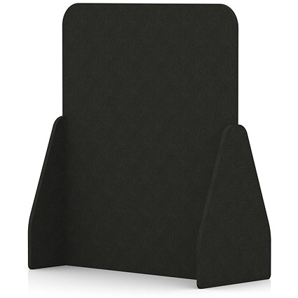 Sch! Acoustic Floor Standing Screen - Full - Raven Black - 1400mm