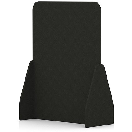 Sch! Acoustic Floor Standing Screen - Full - Raven Black - 1600mm
