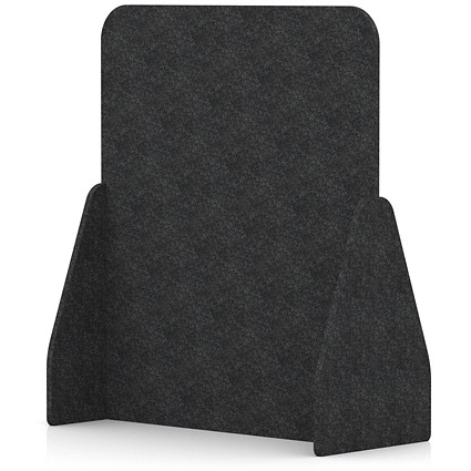 Sch! Acoustic Floor Standing Screen - Full - Graphite Charcoal - 1400mm