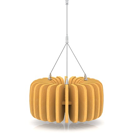 Sch! Acoustic Ceiling Baffles - Shade - Type A - 335mm Wide x 150mm High - Buttercup Yellow