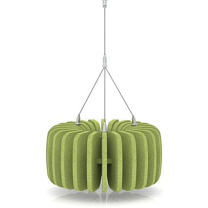 Sch! Acoustic Ceiling Baffles - Shade - Type A - 335mm Wide x 150mm High - Lime Green