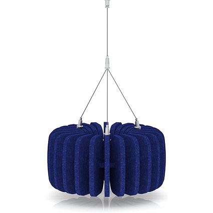 Sch! Acoustic Ceiling Baffles - Shade - Type A - 335mm Wide x 150mm High - Cobalt Blue