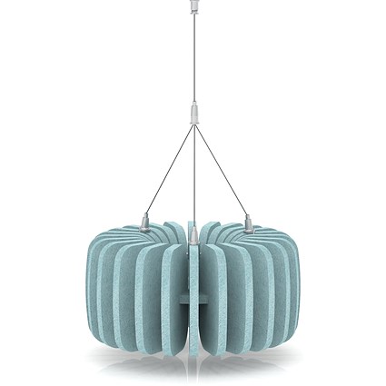 Sch! Acoustic Ceiling Baffles - Shade - Type A - 335mm Wide x 150mm High - Sky Light Blue