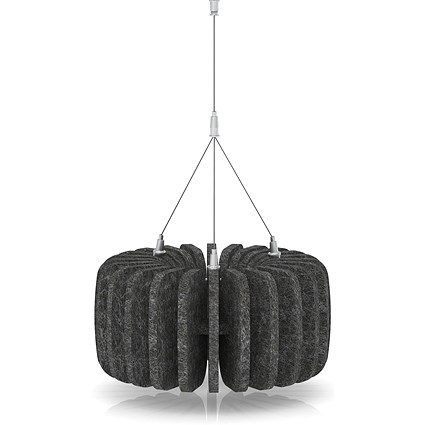 Sch! Acoustic Ceiling Baffles - Shade - Type A - 335mm Wide x 150mm High - Graphite Charcoal