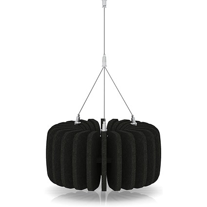 Sch! Acoustic Ceiling Baffles - Shade - Type A - 335mm Wide x 150mm High - Raven Black