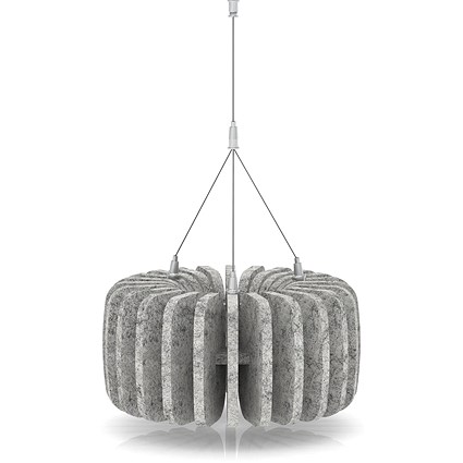 Sch! Acoustic Ceiling Baffles - Shade - Type A - 335mm Wide x 150mm High - Pebble Light Grey