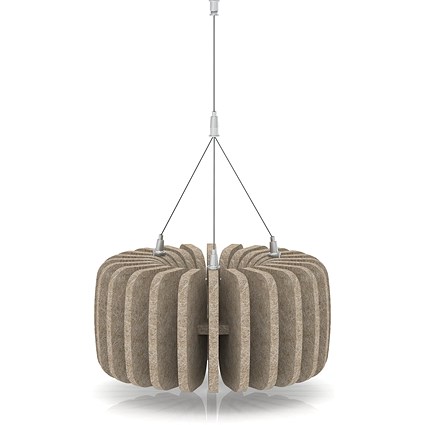 Sch! Acoustic Ceiling Baffles - Shade - Type A - 335mm Wide x 150mm High - Oatmeal Beige