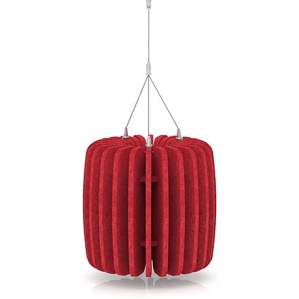 Sch! Acoustic Ceiling Baffles - Shade - Type A - 335mm Wide x 300mm High - Poppy Red