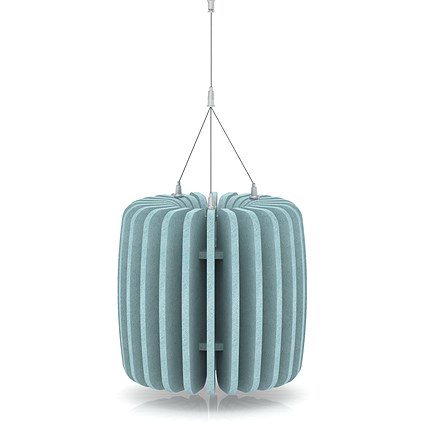 Sch! Acoustic Ceiling Baffles - Shade - Type A - 335mm Wide x 300mm High - Sky Light Blue