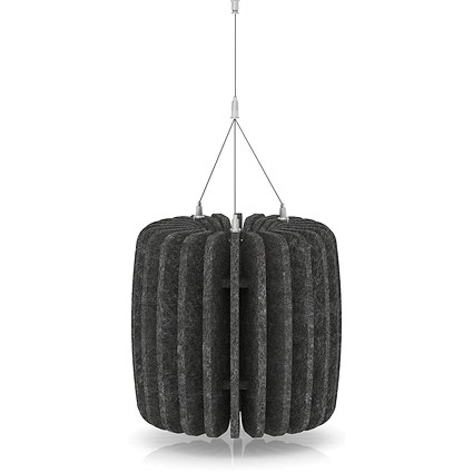 Sch! Acoustic Ceiling Baffles - Shade - Type A - 335mm Wide x 300mm High - Graphite Charcoal