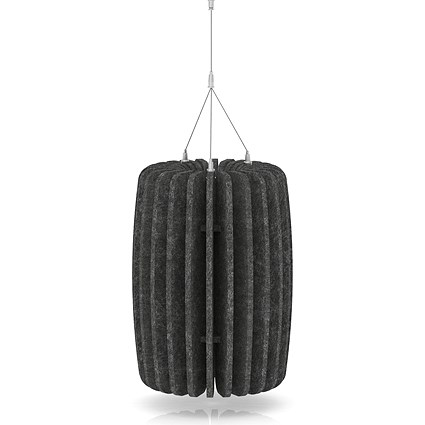 Sch! Acoustic Ceiling Baffles - Shade - Type A - 335mm Wide x 450mm High - Graphite Charcoal