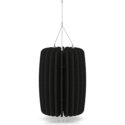 Sch! Acoustic Ceiling Baffles - Shade - Type A - 335mm Wide x 450mm High - Raven Black