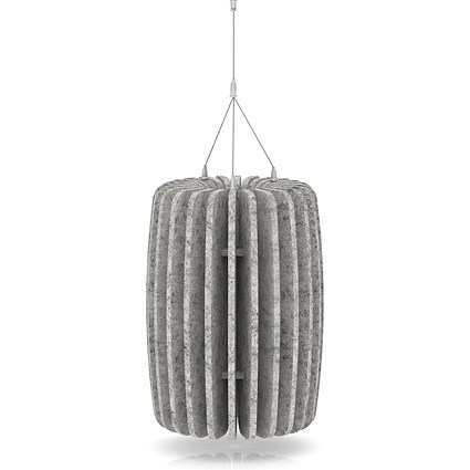 Sch! Acoustic Ceiling Baffles - Shade - Type A - 335mm Wide x 450mm High - Pebble Light Grey