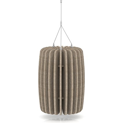 Sch! Acoustic Ceiling Baffles - Shade - Type A - 335mm Wide x 450mm High - Oatmeal Beige