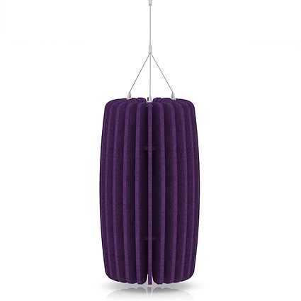 Sch! Acoustic Ceiling Baffles - Shade - Type A - 335mm Wide x 600mm High - Plum Purple