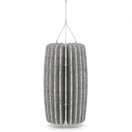 Sch! Acoustic Ceiling Baffles - Shade - Type A - 335mm Wide x 600mm High - Pebble Light Grey
