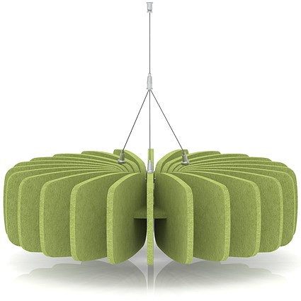 Sch! Acoustic Ceiling Baffles - Shade - Type A - 600mm Wide x 150mm High - Lime Green