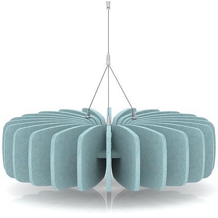 Sch! Acoustic Ceiling Baffles - Shade - Type A - 600mm Wide x 150mm High - Sky Light Blue