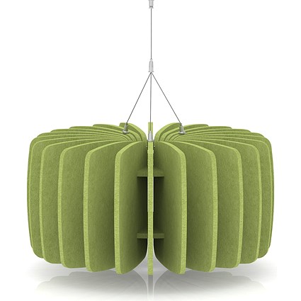 Sch! Acoustic Ceiling Baffles - Shade - Type A - 600mm Wide x 300mm High - Lime Green