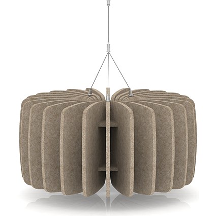 Sch! Acoustic Ceiling Baffles - Shade - Type A - 600mm Wide x 300mm High - Oatmeal Beige