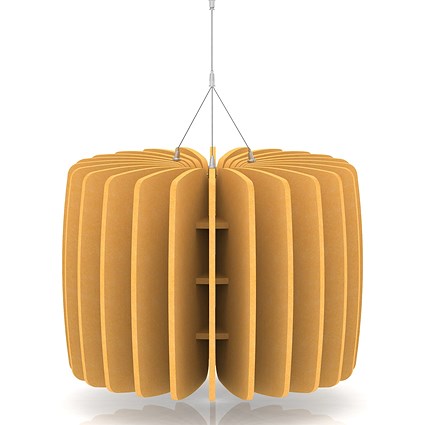 Sch! Acoustic Ceiling Baffles - Shade - Type A - 600mm Wide x 450mm High - Buttercup Yellow