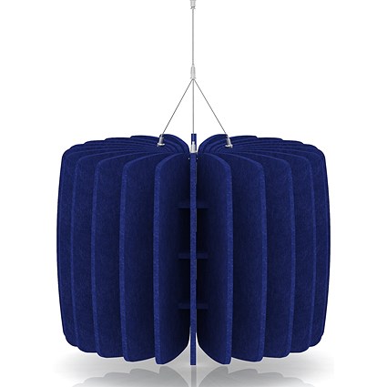 Sch! Acoustic Ceiling Baffles - Shade - Type A - 600mm Wide x 450mm High - Cobalt Blue