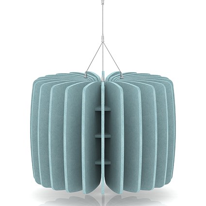 Sch! Acoustic Ceiling Baffles - Shade - Type A - 600mm Wide x 450mm High - Sky Light Blue