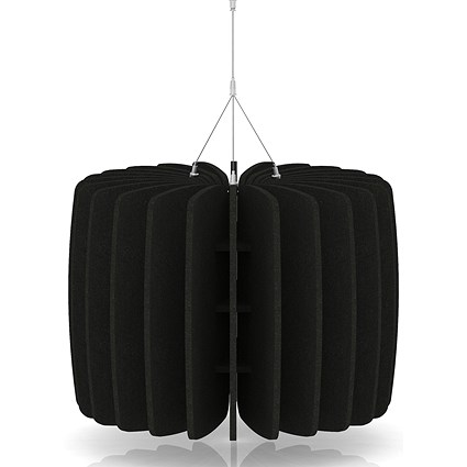 Sch! Acoustic Ceiling Baffles - Shade - Type A - 600mm Wide x 450mm High - Raven Black