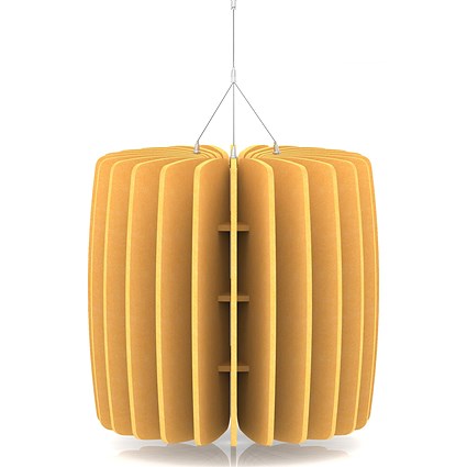 Sch! Acoustic Ceiling Baffles - Shade - Type A - 600mm Wide x 600mm High - Buttercup Yellow