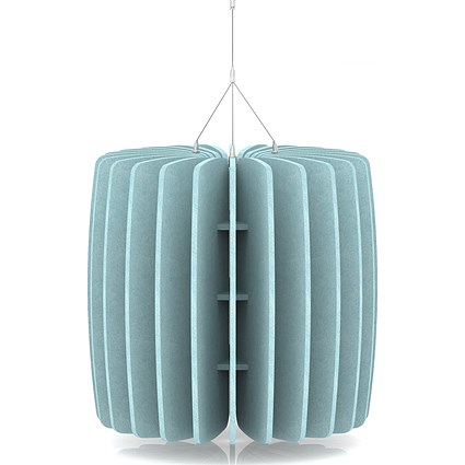 Sch! Acoustic Ceiling Baffles - Shade - Type A - 600mm Wide x 600mm High - Sky Light Blue