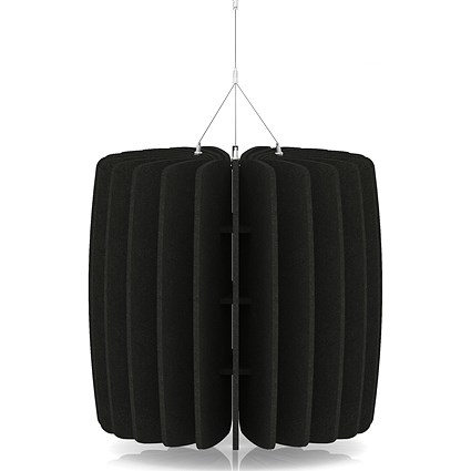 Sch! Acoustic Ceiling Baffles - Shade - Type A - 600mm Wide x 600mm High - Raven Black