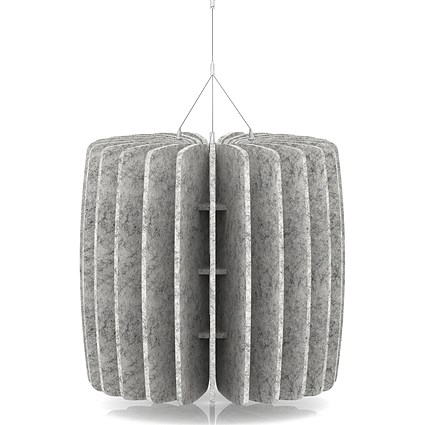 Sch! Acoustic Ceiling Baffles - Shade - Type A - 600mm Wide x 600mm High - Pebble Light Grey
